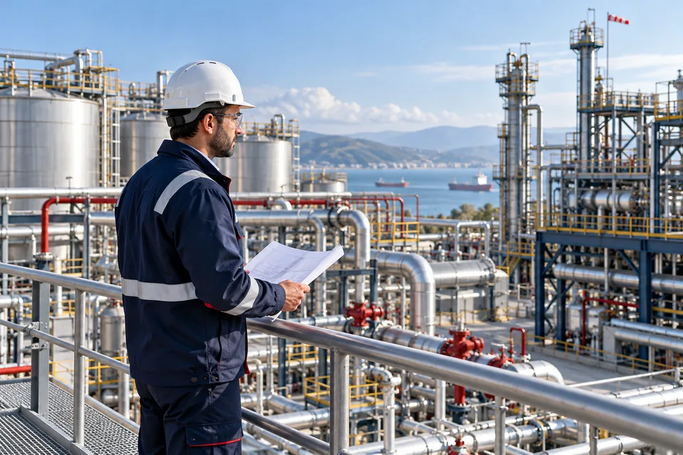 proses tesisinde boru ve tank alanının değerlendirilmesi